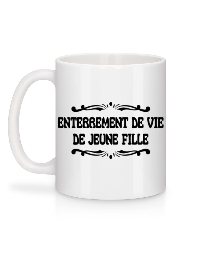 Aperçu: Enterrement De Vie De Jeune Fille - Mug en céramique blanc - Blanc - Derrière