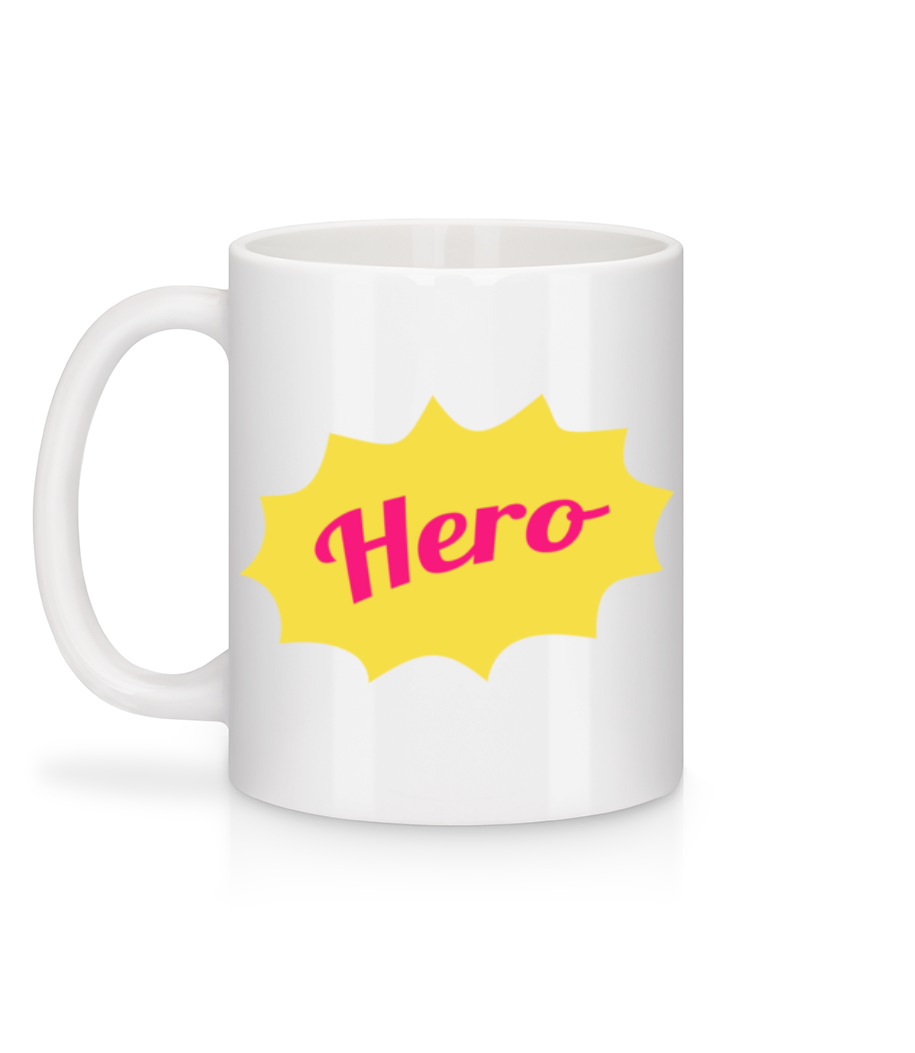 Hero Icon - Mug en céramique blanc - Blanc - Derrière