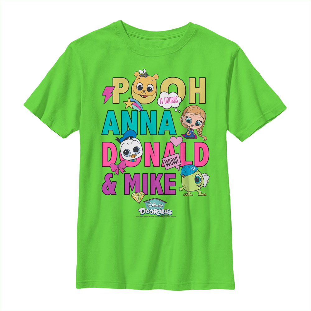 Disney - Doorables - Photo de groupe Name Icons - Enfant T-shirt