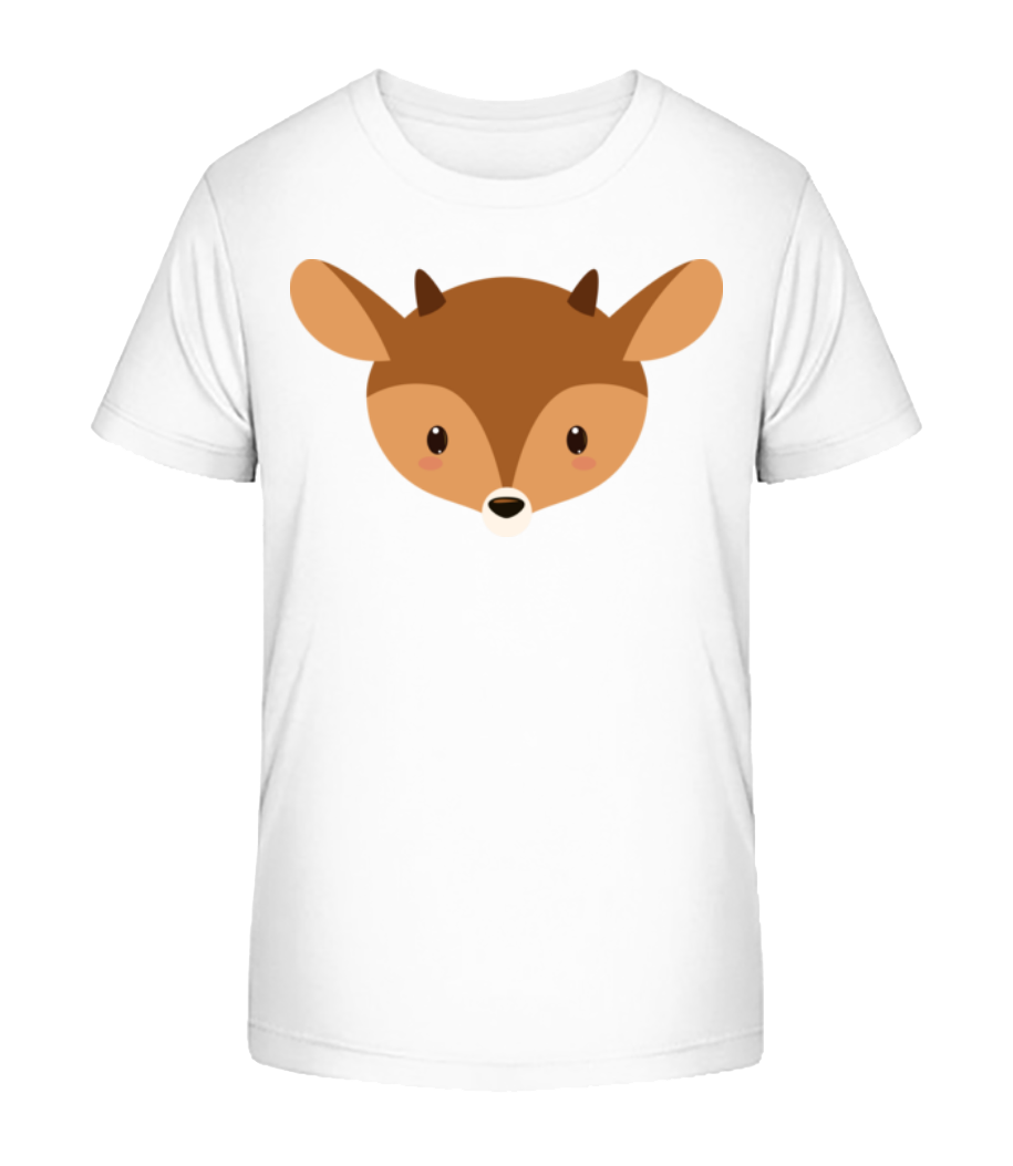 Aperçu: Cerf Comic - T-shirt bio Enfant Stanley Stella 2.0 - Blanc - Devant