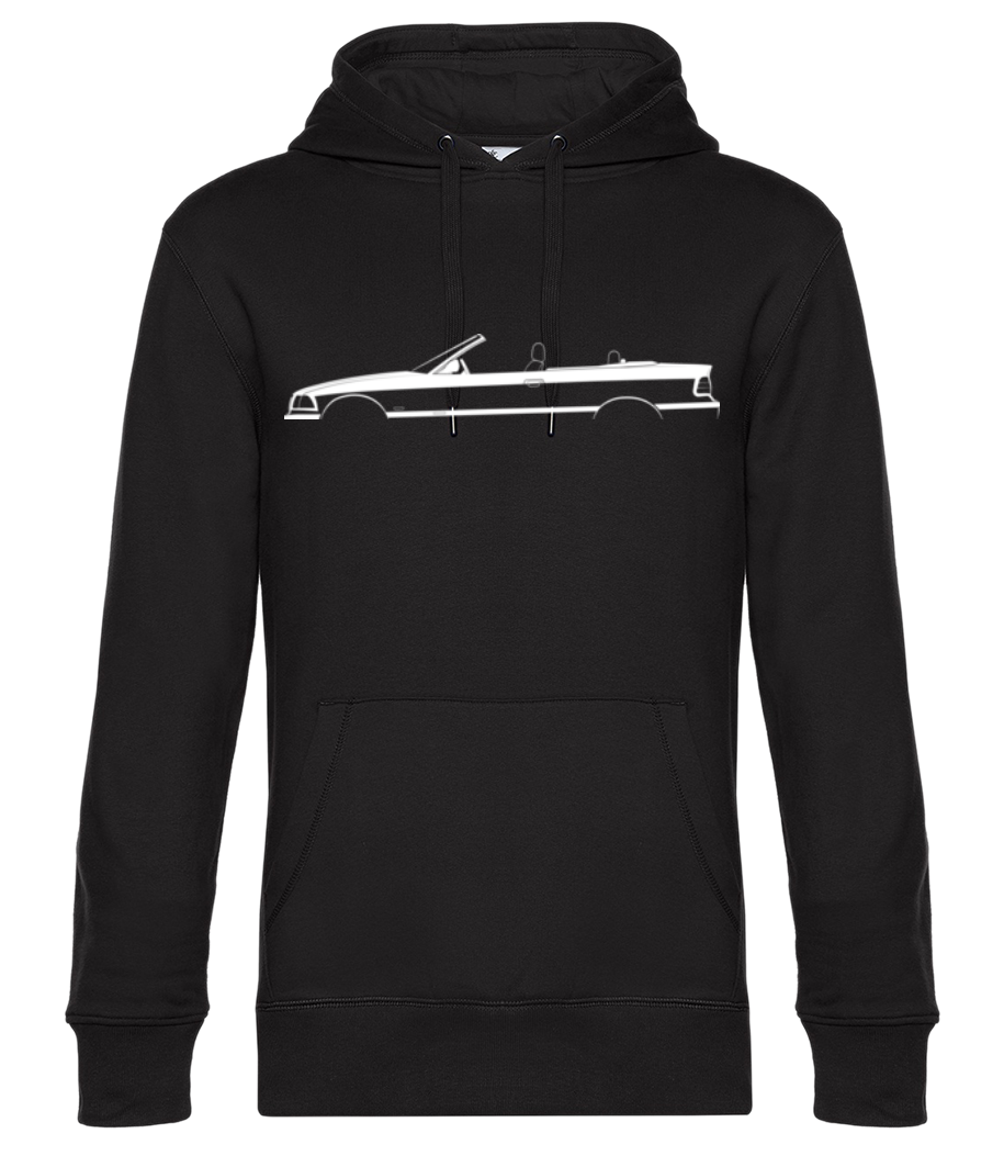 Aperçu: 'BMW M3 Cabrio (E36)' Silhouette - Sweat à capuche premium Unisexe - Noir - Devant