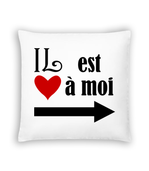Aperçu: Il Est À Moi - Coussin - Blanc - Devant