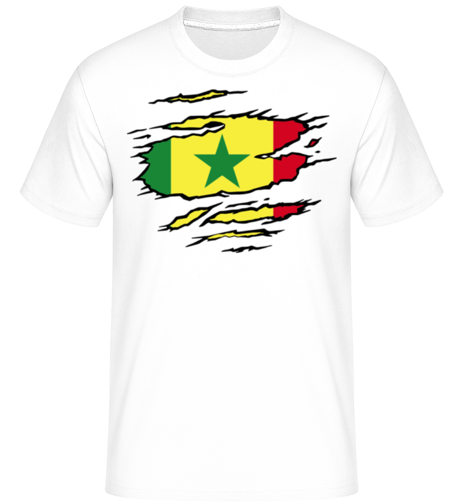 Drapeau déchiré Sénégal ·  T-Shirt Shirtinator homme