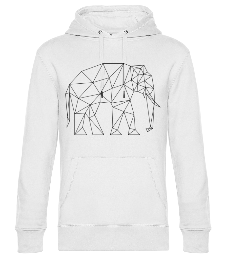 Polygon Éléphant · Sweat à capuche standard homme