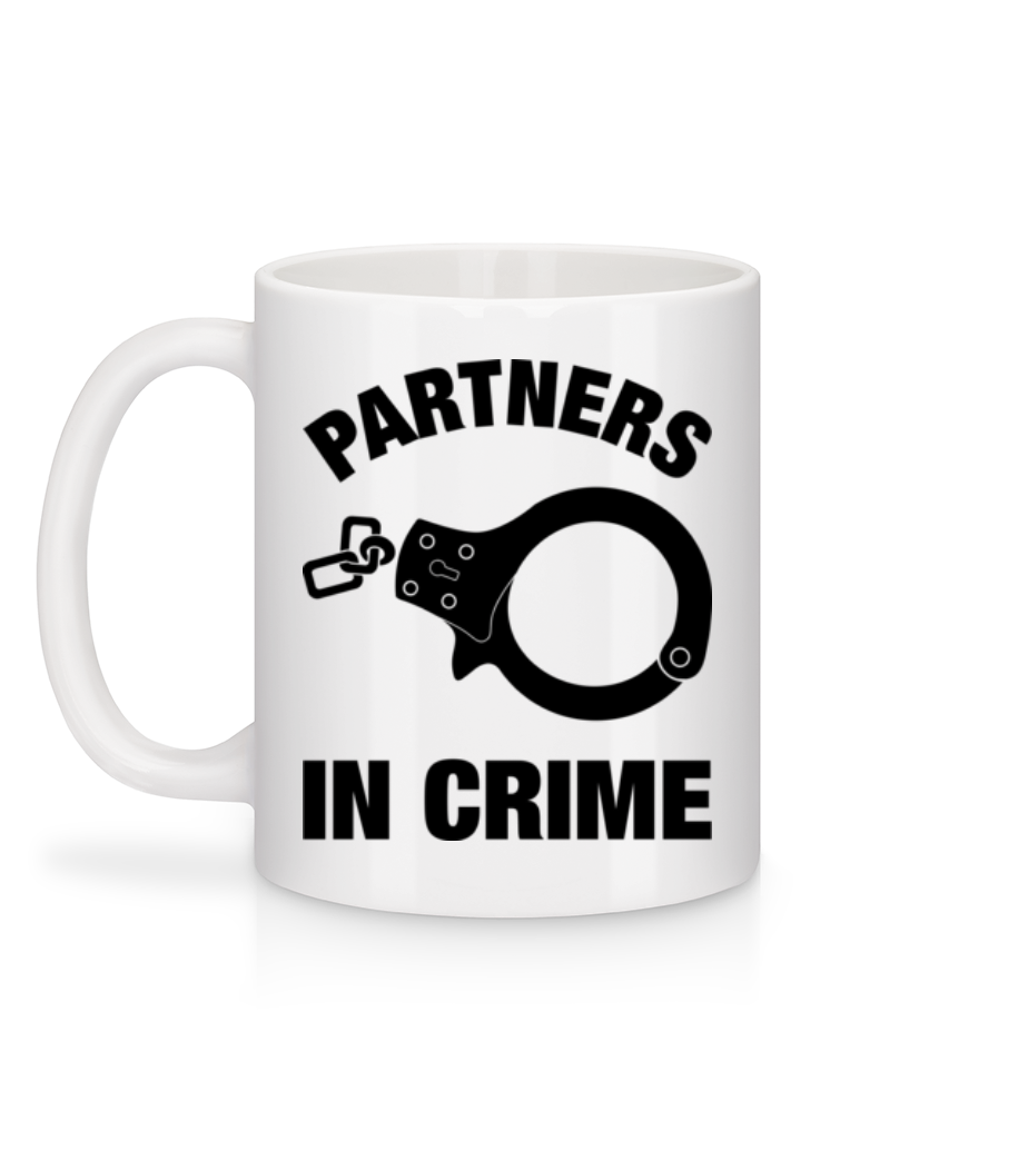 Partners In Crime - Mug en céramique blanc - Blanc - Derrière