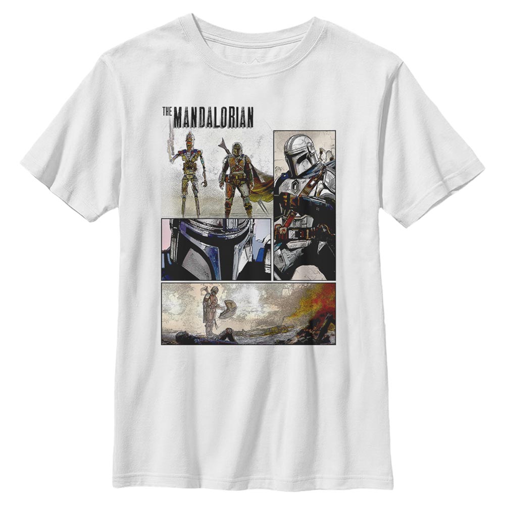 Star Wars - The Clone Wars - Gruppe ComicBook Panel - Kinder T-Shirt