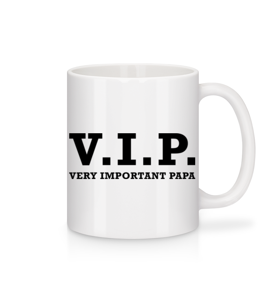 VIP PAPA - Mug en céramique blanc - Blanc - Devant