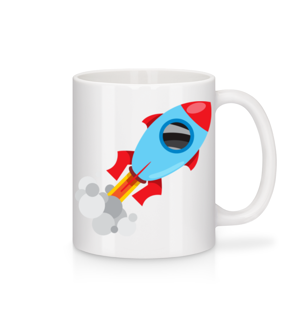 Superhero Rocket - Mug en céramique blanc - Blanc - Devant