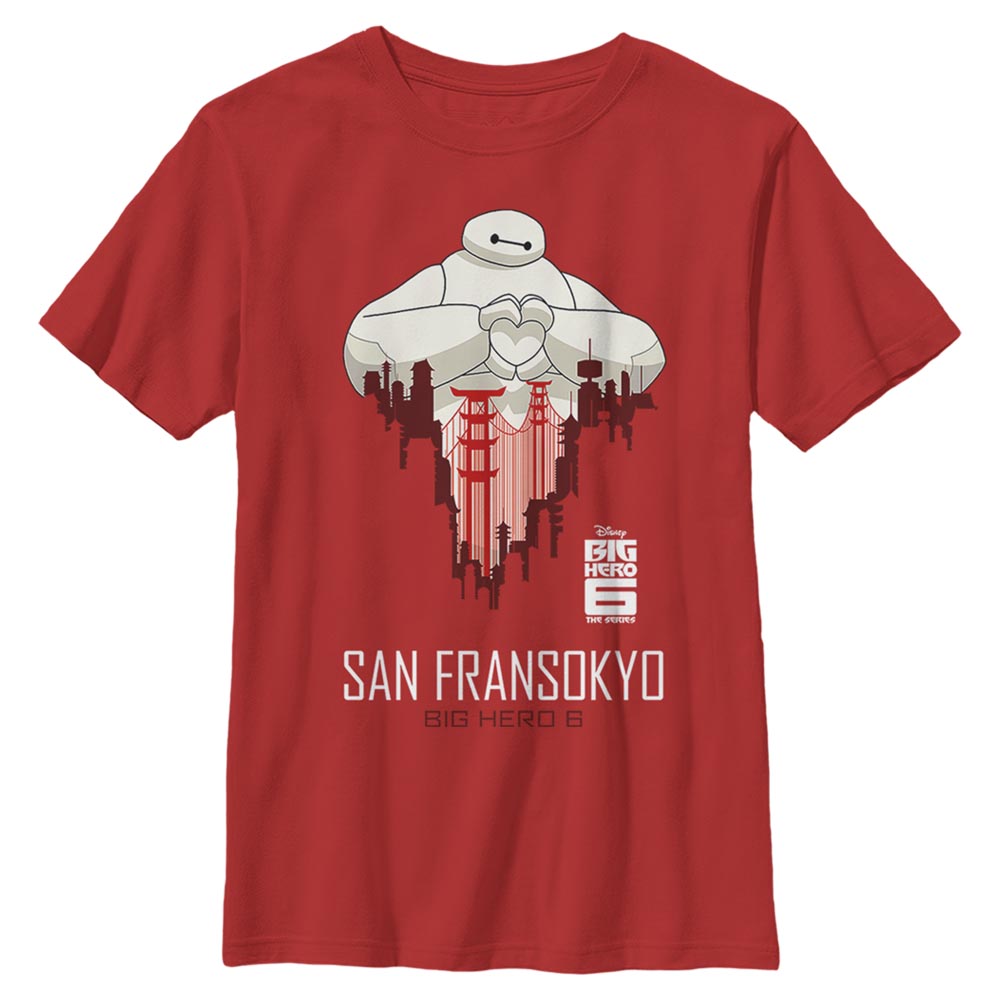 Disney - Les Nouveaux Héros - Baymax SF Love - Enfant T-shirt