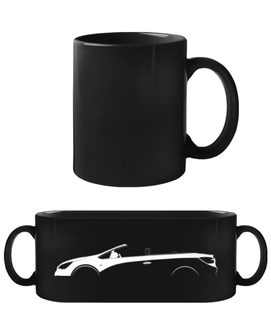 'Opel Cascada' Silhouette · Tasse Noire