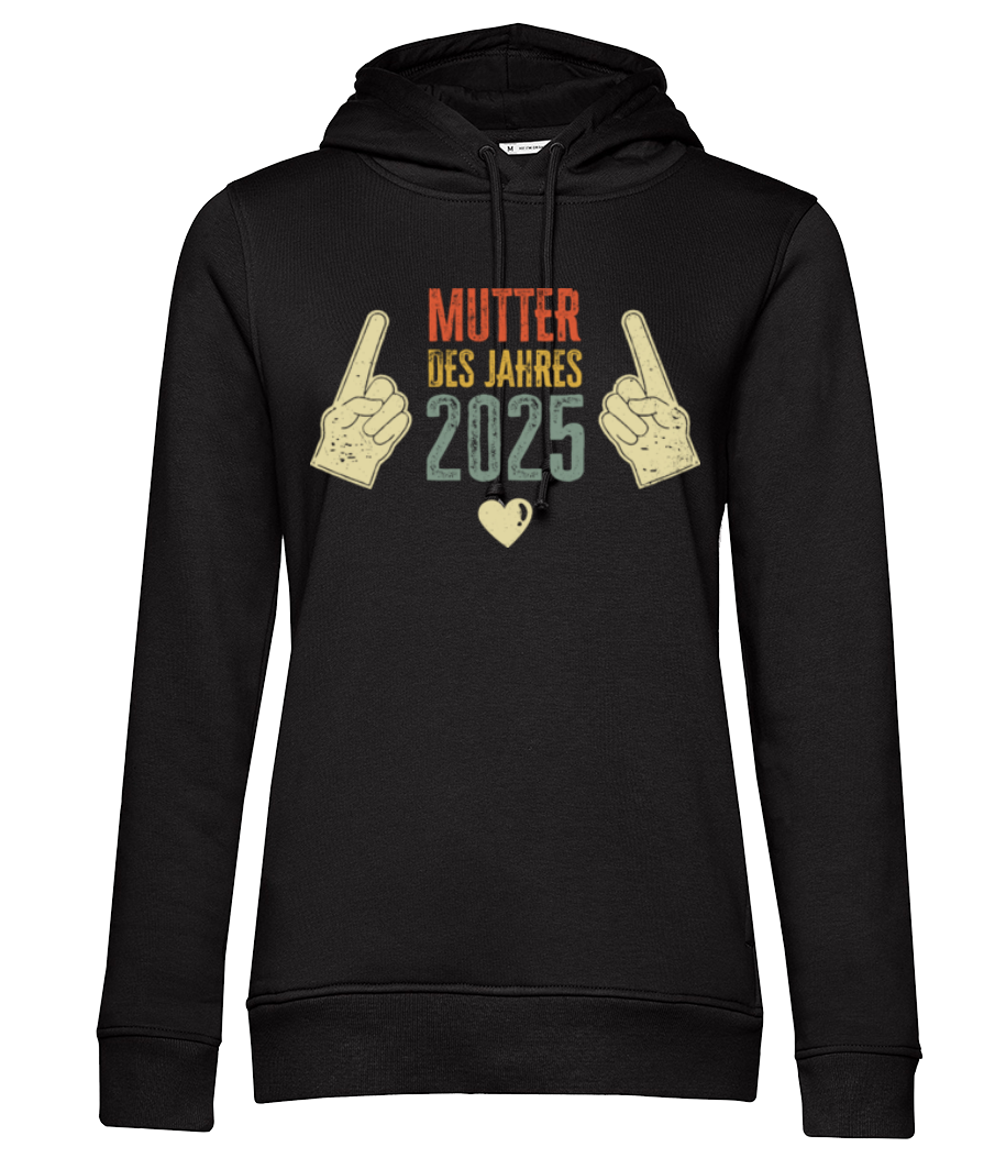 Mutter des Jahres 2025 ·  Frauen Bio Hoodie mit seitlichen Taschen