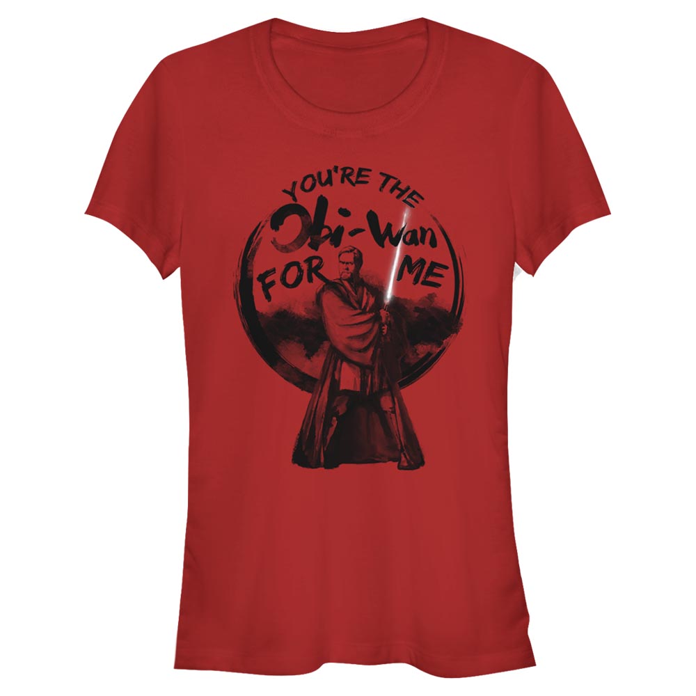 Aperçu: Star Wars - Obi-Wan ObiWan for Me - Femme T-shirt - Rouge - Devant