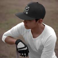 Baseball Cap verstellbar - Schwarz