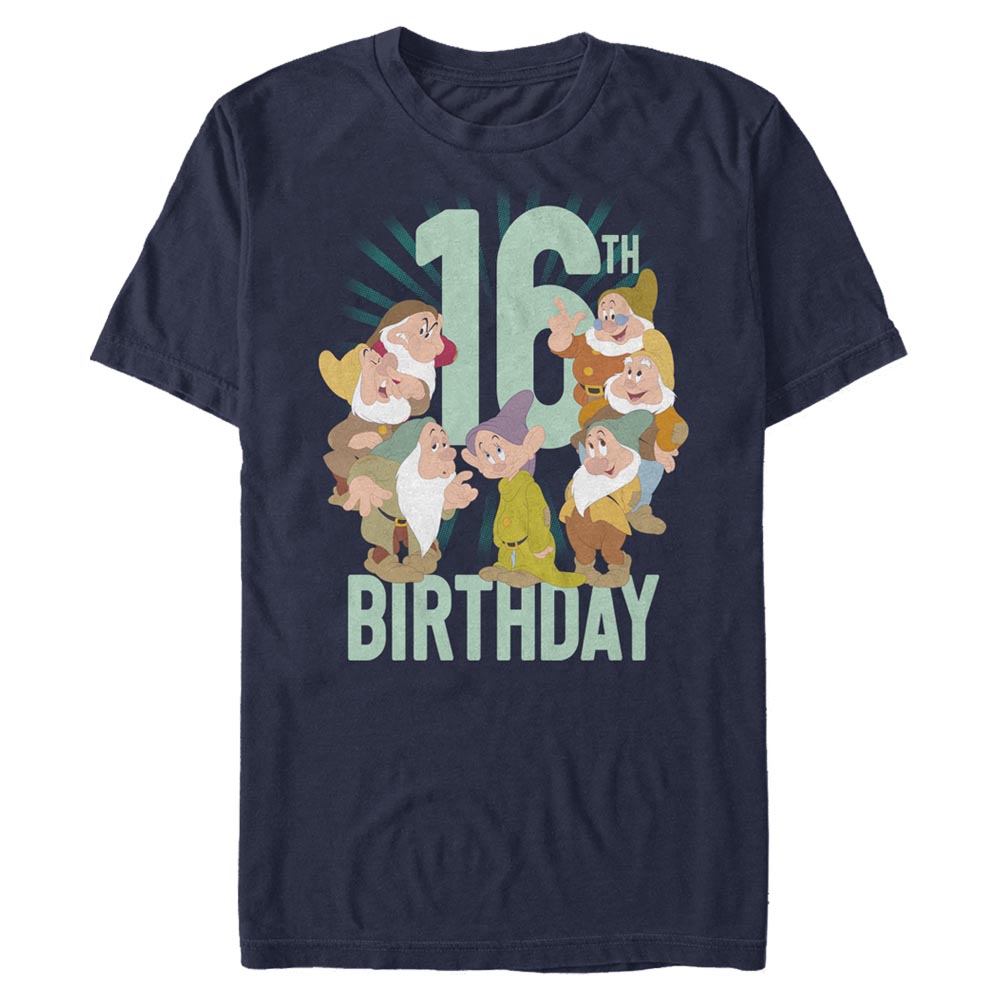 Disney - Blanche-Neige et les Sept Nains - Photo de groupe Dwarves Sixteenth Bday - Birthday - Homme T-shirt