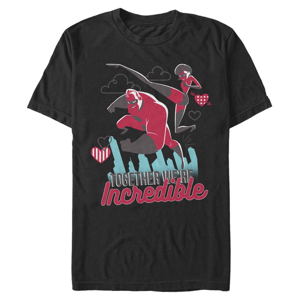 Pixar - Les Indestructibles - Mr. & Mrs. Incredible Together Incredible - Valentine's Day - Homme T-shirt