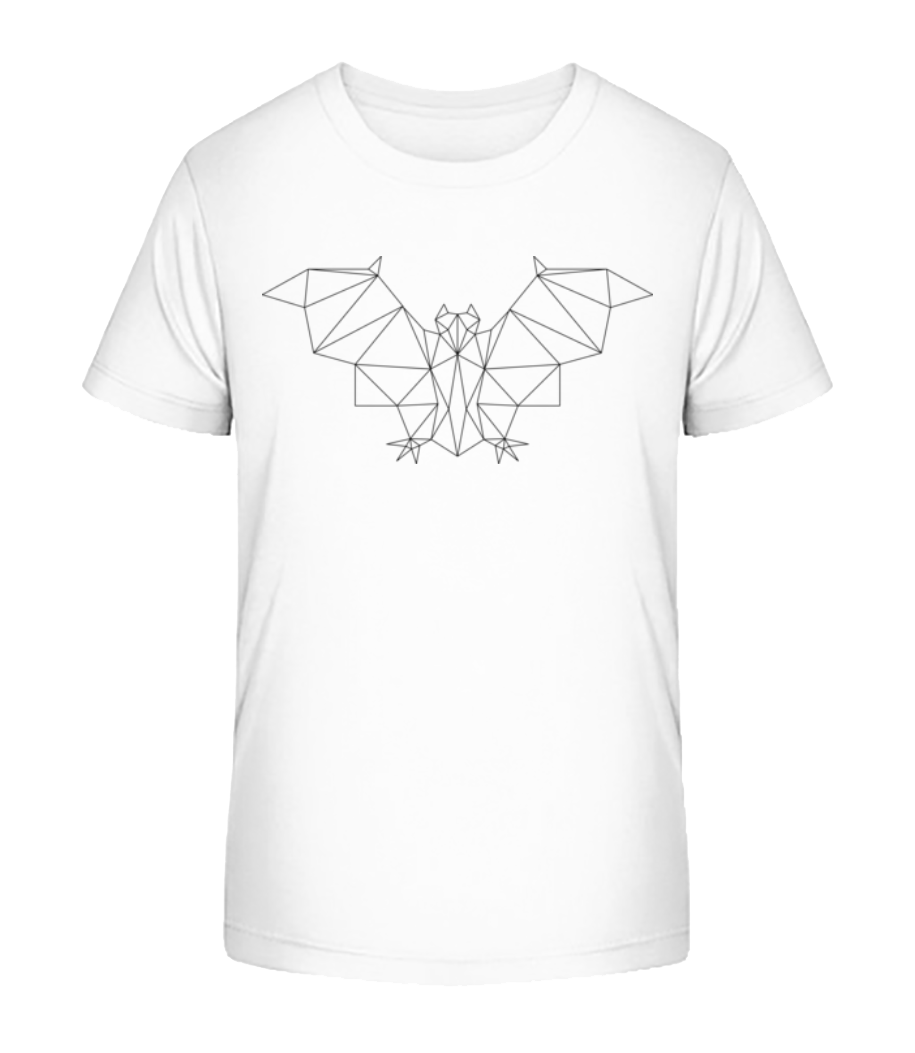 Aperçu: Polygon Chauve-Souris - T-shirt bio Enfant Stanley Stella 2.0 - Blanc - Devant
