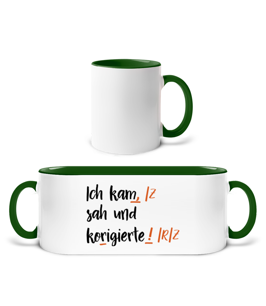 Weiß / Flaschengrün