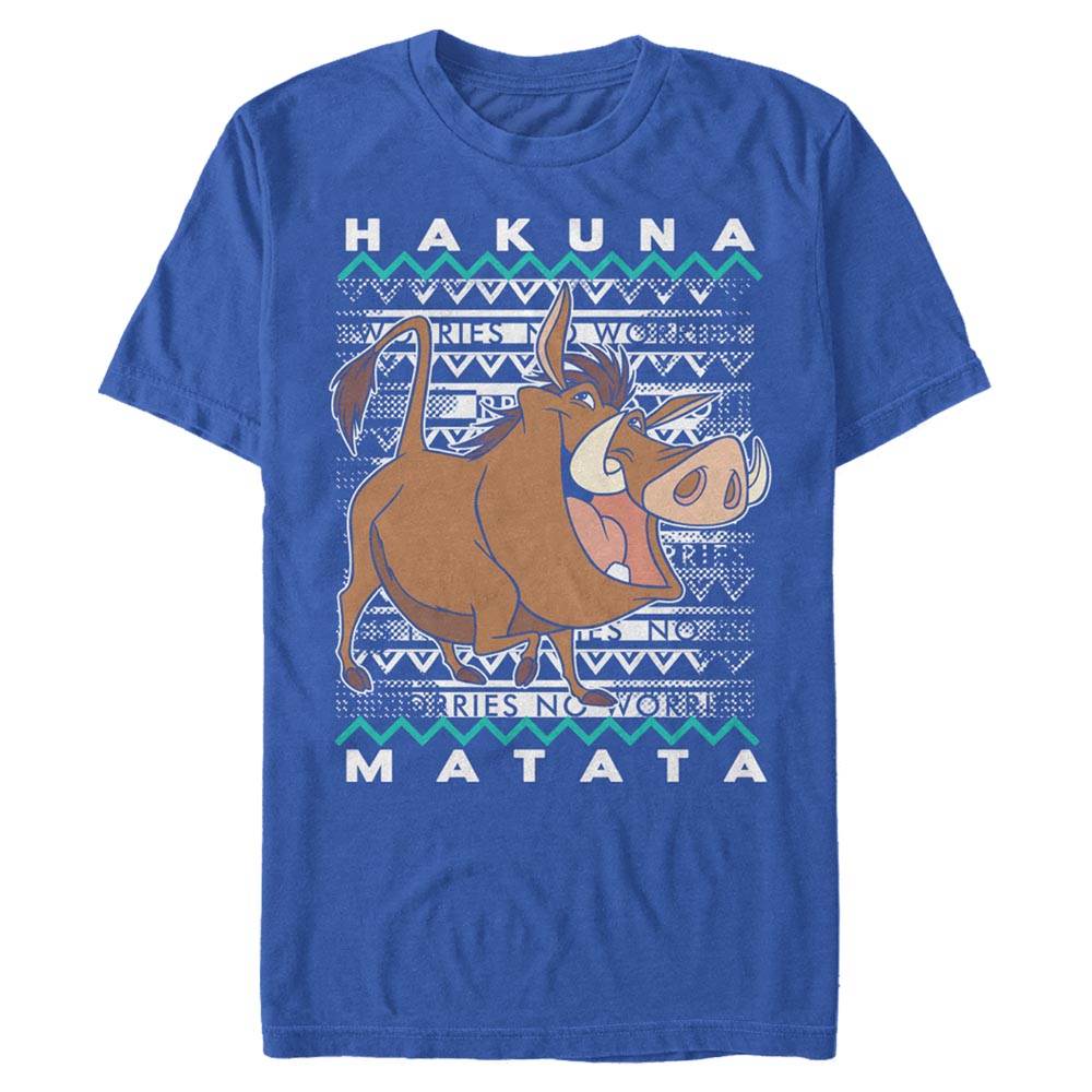 Disney - Le Roi lion - Pumbaa Hakuna Pumba - Christmas - Homme T-shirt