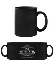Made In 1955 - Black Mug - Black - Front Made In 1955 - Black Mug - Black - Front
