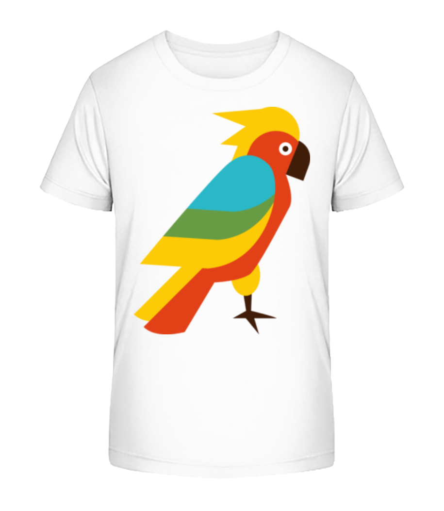 Aperçu: Perroquet Comic - T-shirt bio Enfant Stanley Stella 2.0 - Blanc - Devant