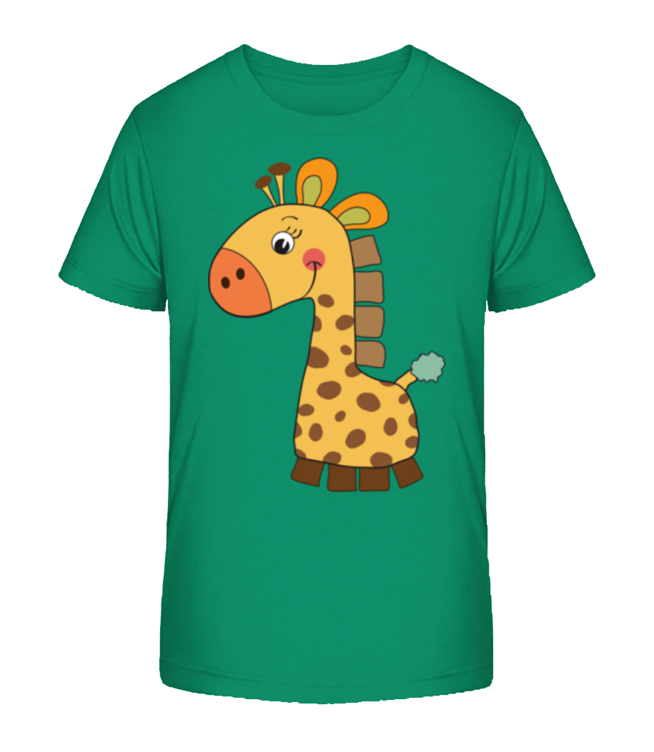 Aperçu: Baby Comic - Girafe - T-shirt bio Enfant Stanley Stella 2.0 - Vert - Devant