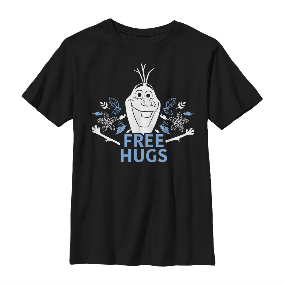 Disney - La Reine des neiges - Texte Free Olaf Hugs - Enfant T-shirt
