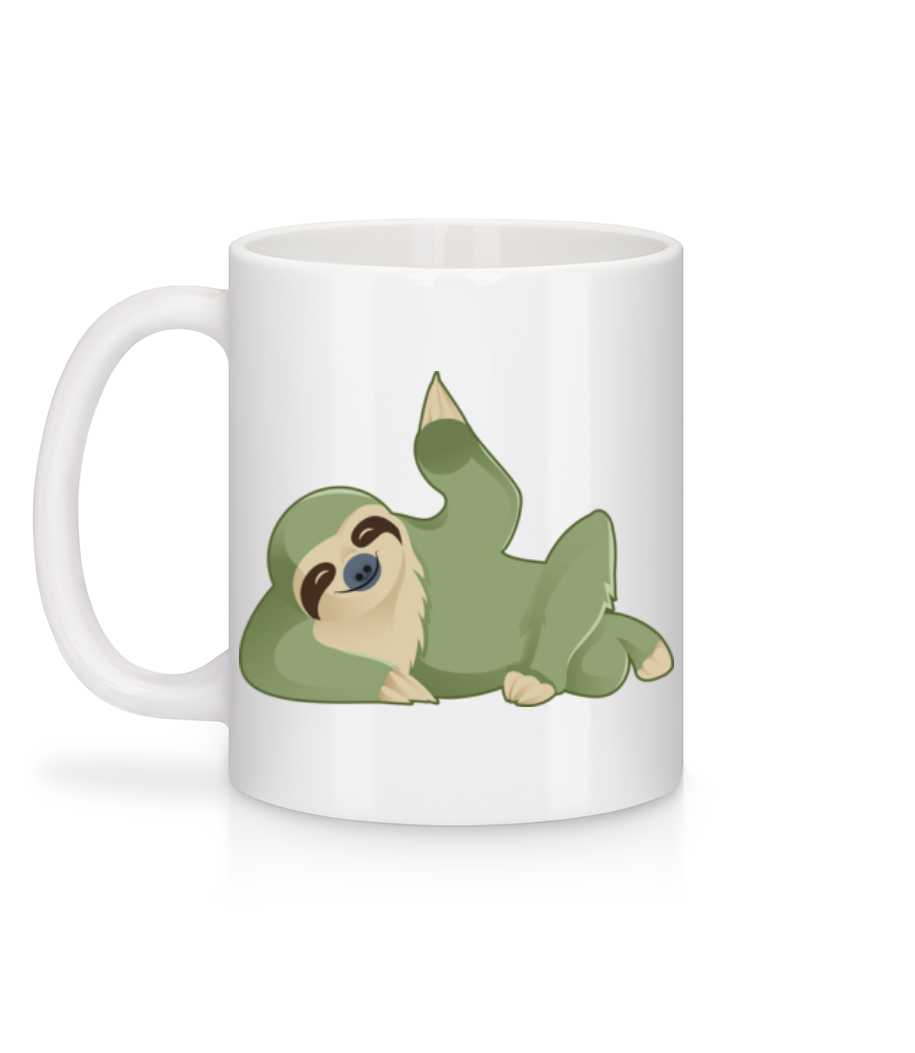 Paresseux Fait Signe - Mug en céramique blanc - Blanc - Derrière