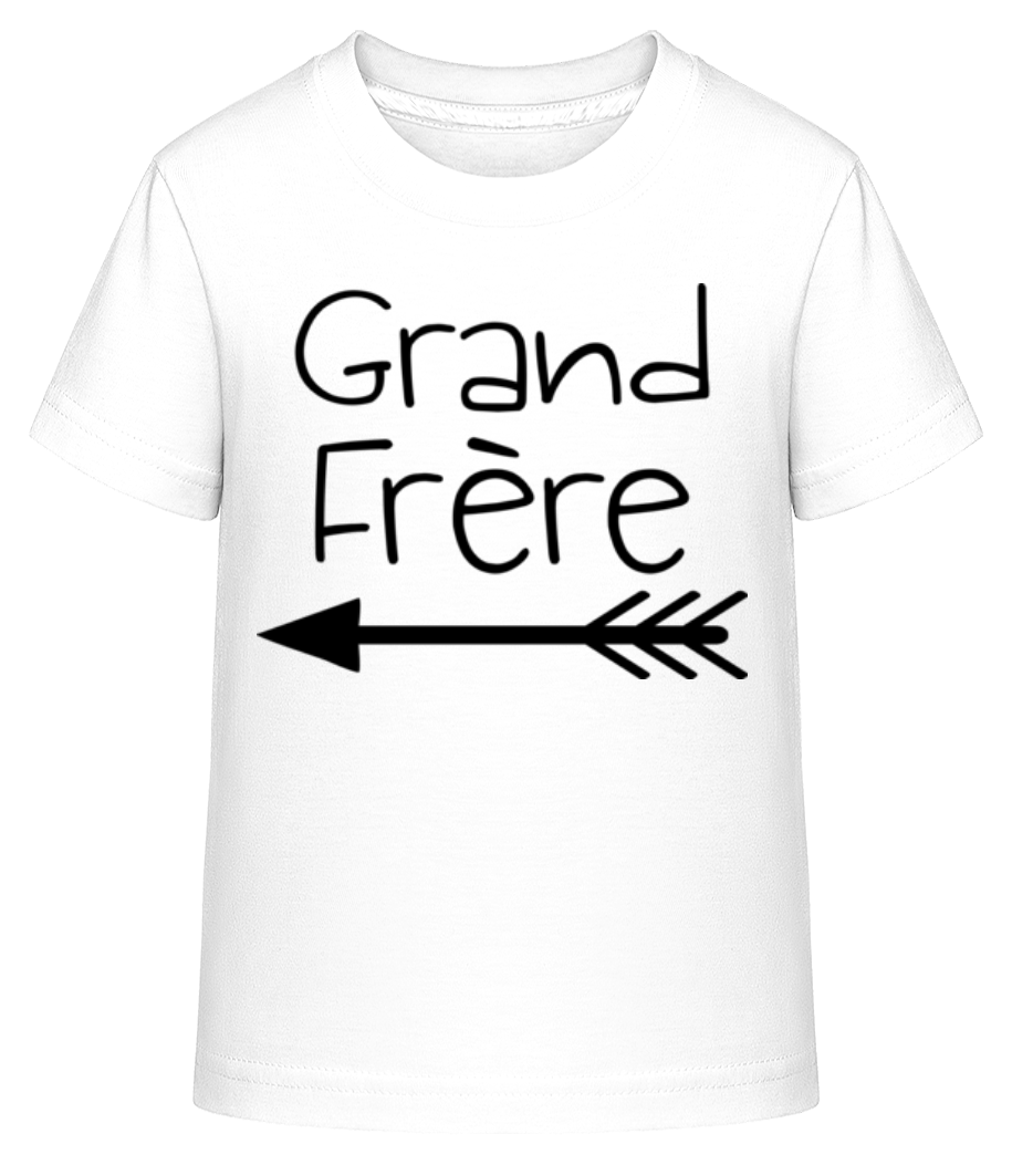 Aperçu: Grand Frère - T-shirt shirtinator Enfant - Blanc - Devant