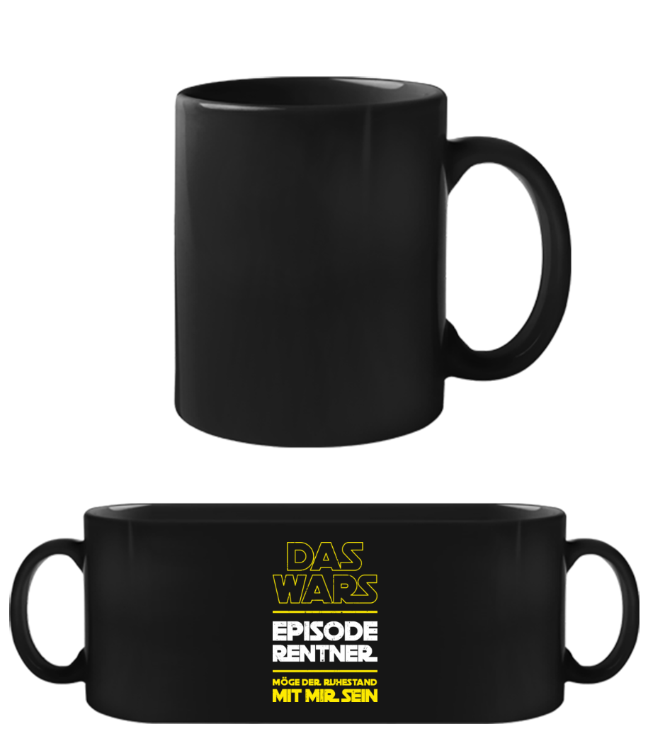 Das Wars Episode Rentner · Schwarze Tasse