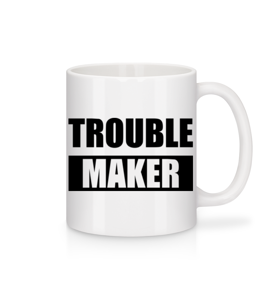 Troublemaker · Mug en céramique blanc