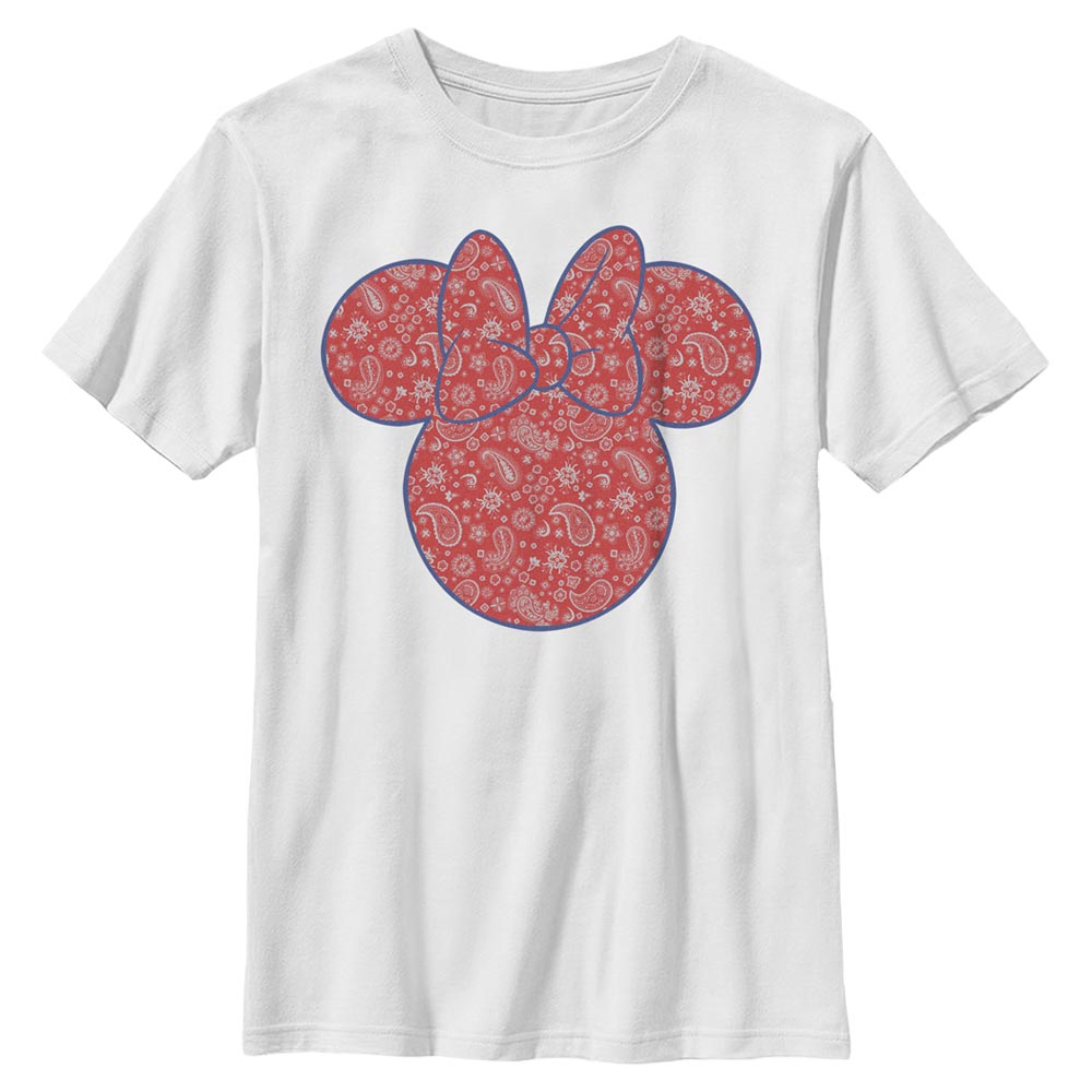 Disney - Micky Maus - Minnie Maus Americana Paisley - Kinder T-Shirt