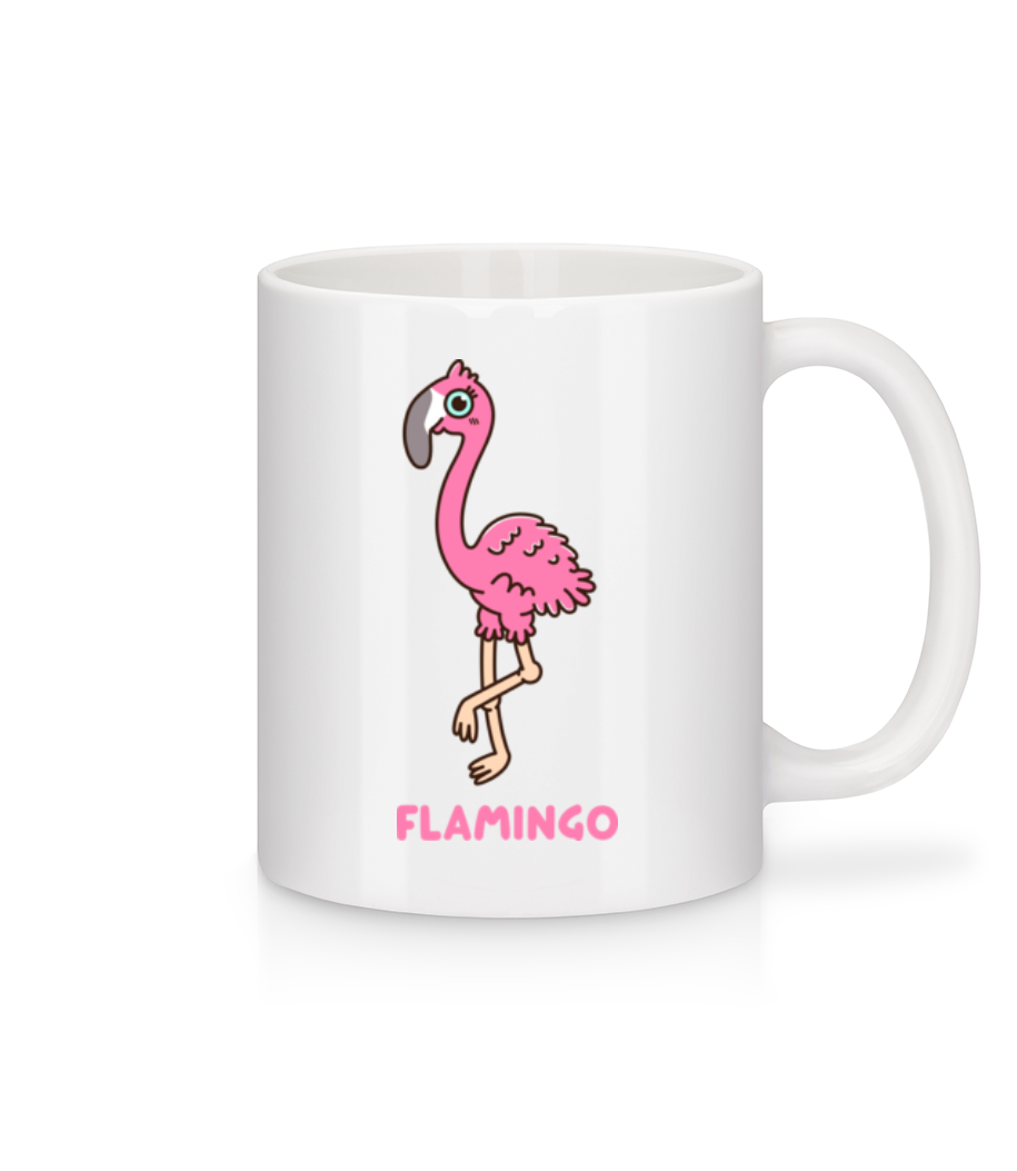Comic Flamingo · Mug en céramique blanc
