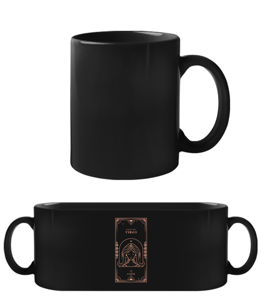 Art Deco Zodiac Sign Virgo · Tasse Noire