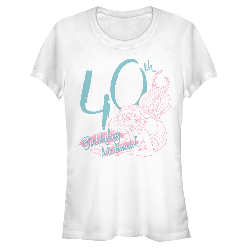 Disney - Ariel La Petite Sirène - Ariel La Petite Sirène Birthday Mermaid Forty - Femme T-shirt