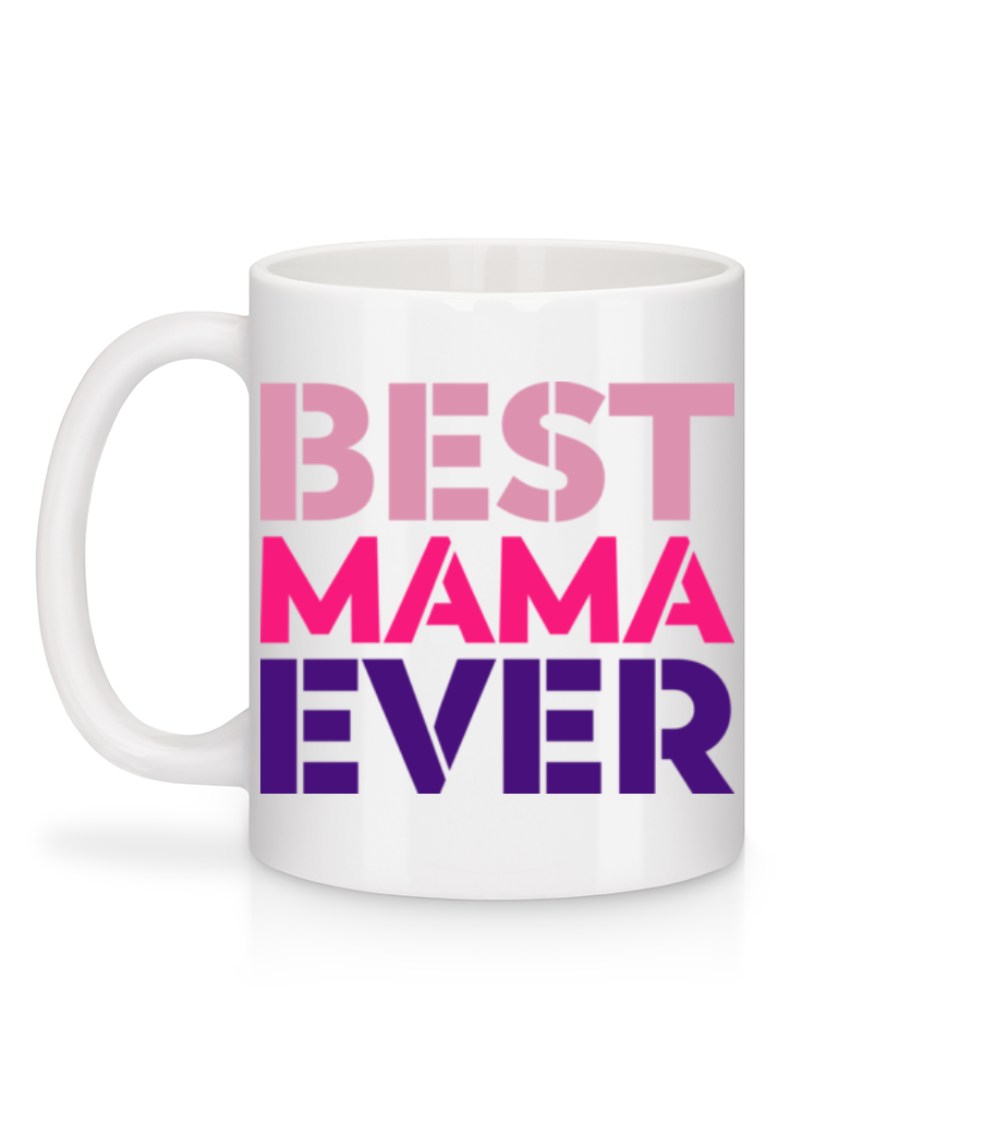 Aperçu: Best Mama Ever - Mug en céramique blanc - Blanc - Derrière