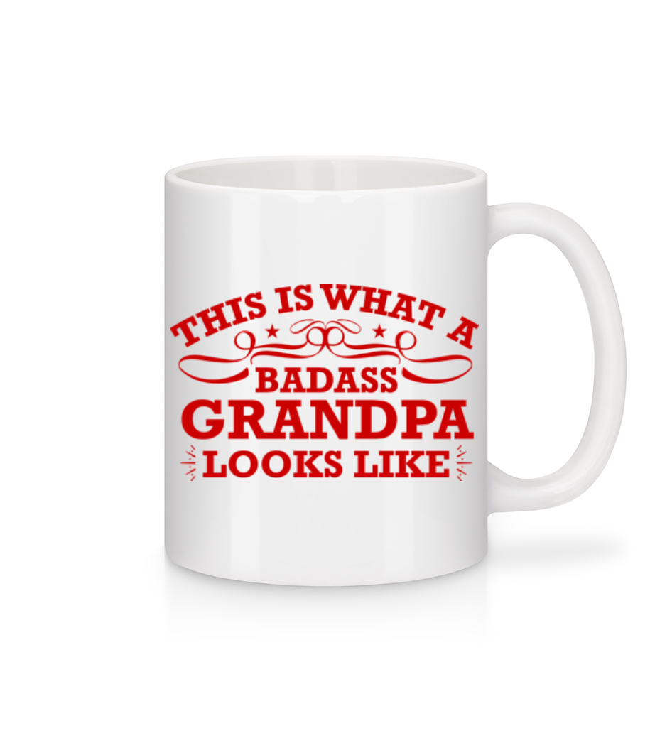 Badass Grandpa · Mug en céramique blanc