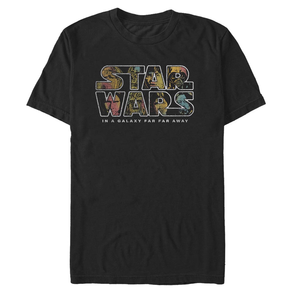 Star Wars - Photo de groupe Pop Logo Fill - Homme T-shirt