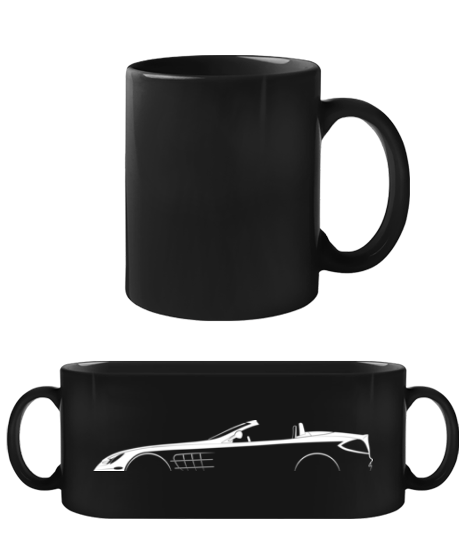 'Mercedes-Benz SLR Roadster' Silhouette · Tasse Noire