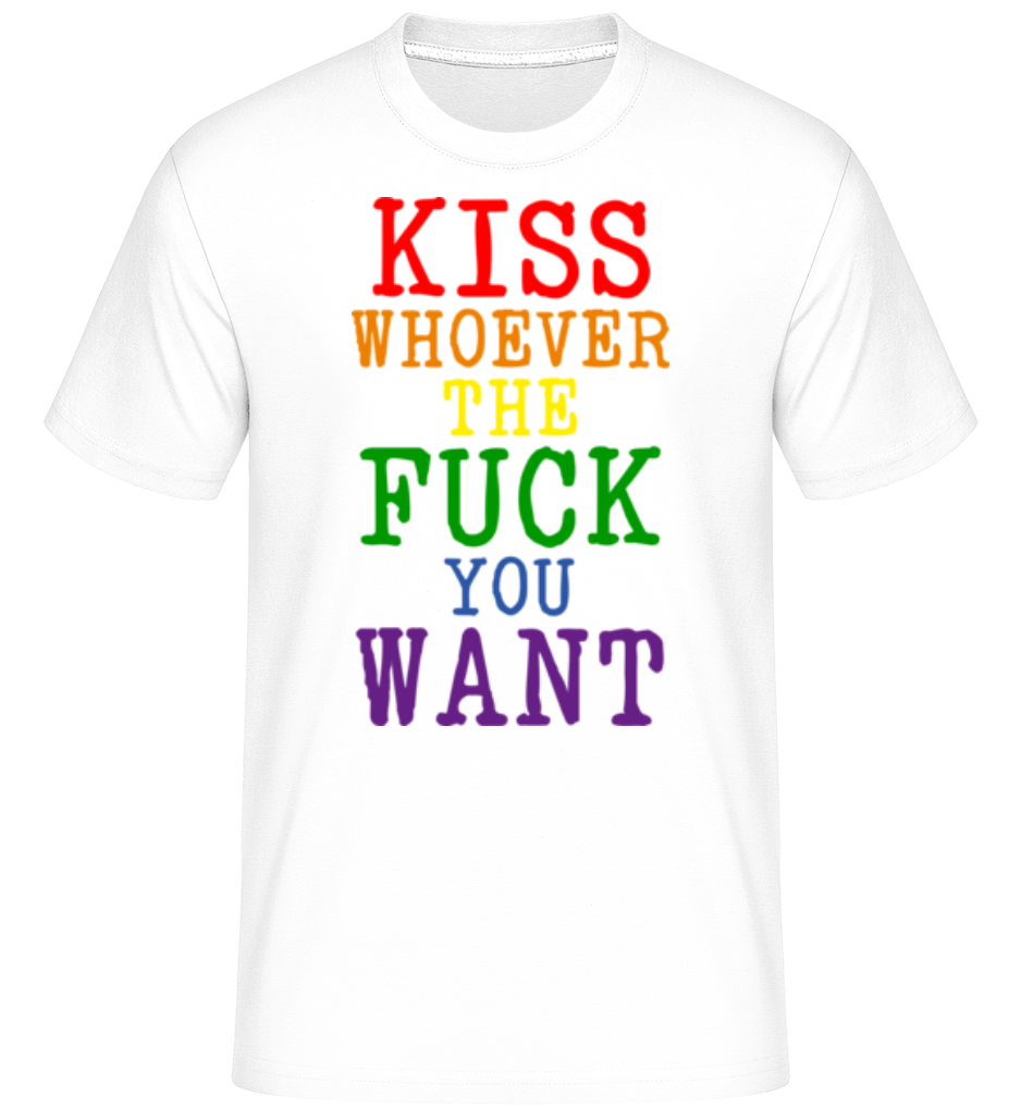 LGBTQ Kiss Whoever The Fuck You Want ·  T-Shirt Shirtinator homme