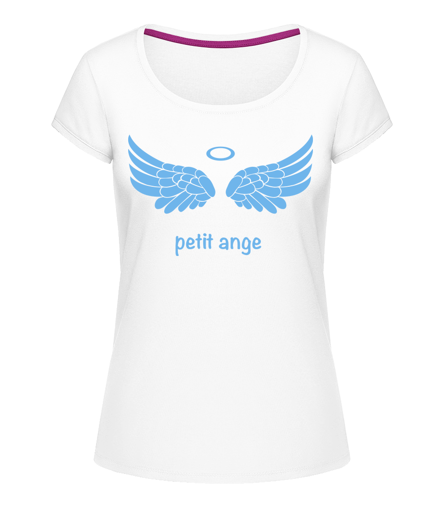 Petit Ange Bleu · T-shirt col en U Femme