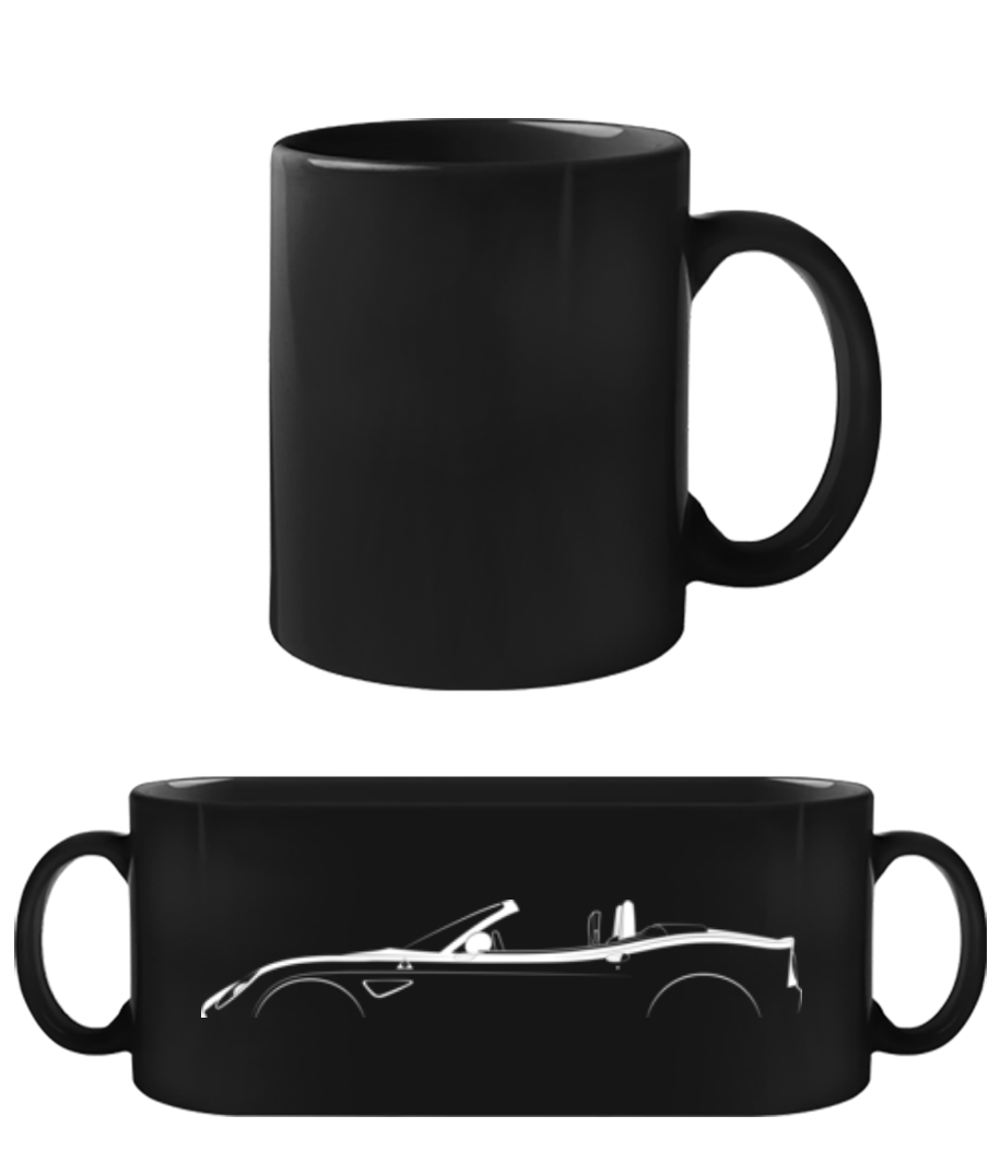'Alfa Romeo 8C Spider' Silhouette · Tasse Noire