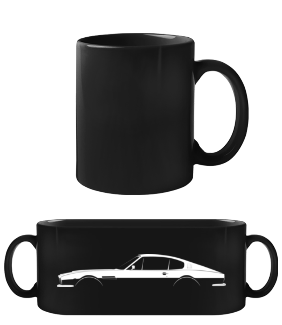 Aperçu: 'Aston Martin DBS' Silhouette - Tasse Noire - Noir - Devant