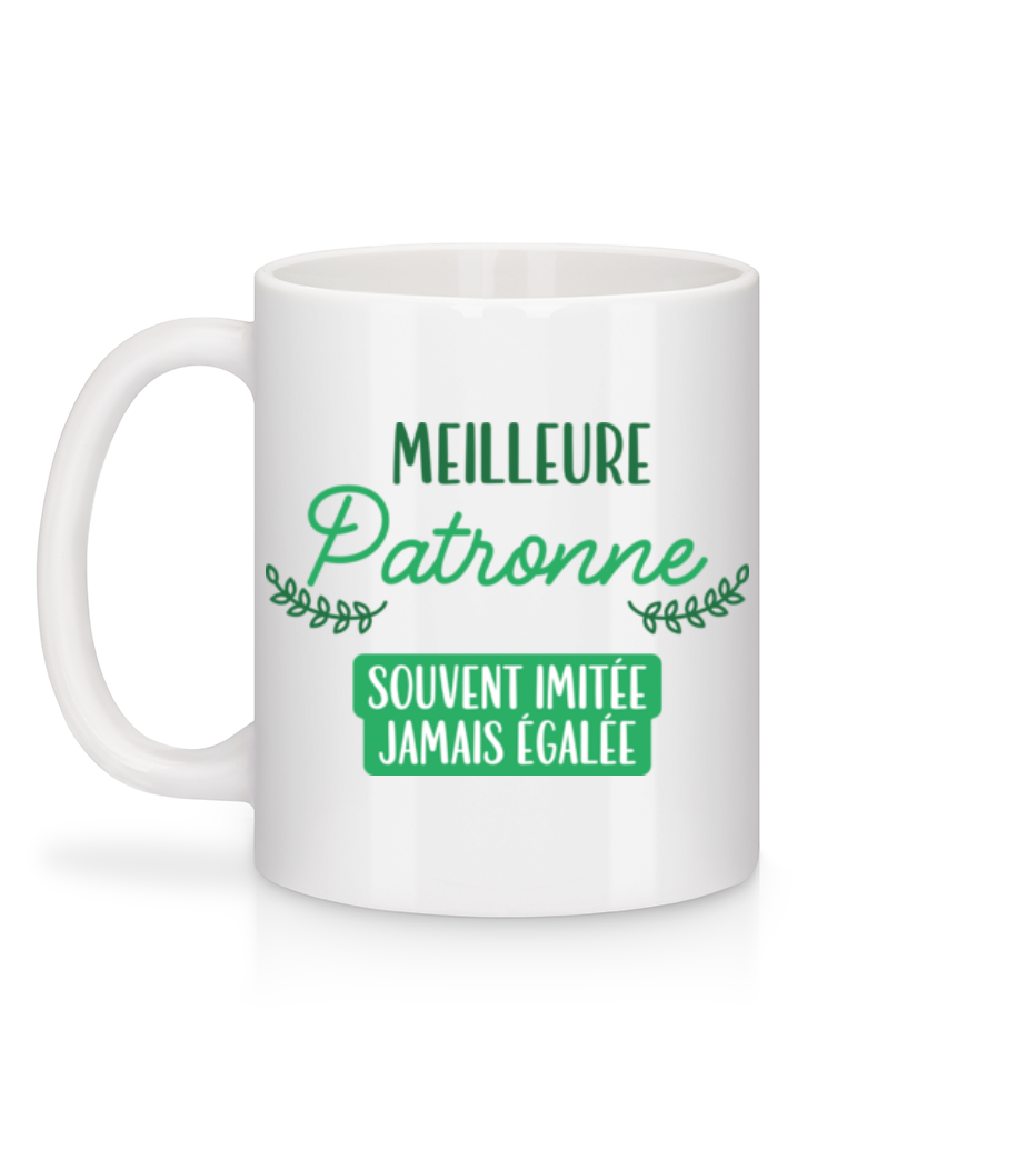 Aperçu: Meilleure Patronne - Mug en céramique blanc - Blanc - Derrière
