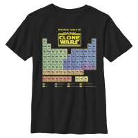 Star Wars - The Clone Wars - Clone Wars Clone Wars Table - Kids T-Shirt - Black - Front Star Wars - The Clone Wars - Clone Wars Clone Wars Table - Kids T-Shirt - Black - Front