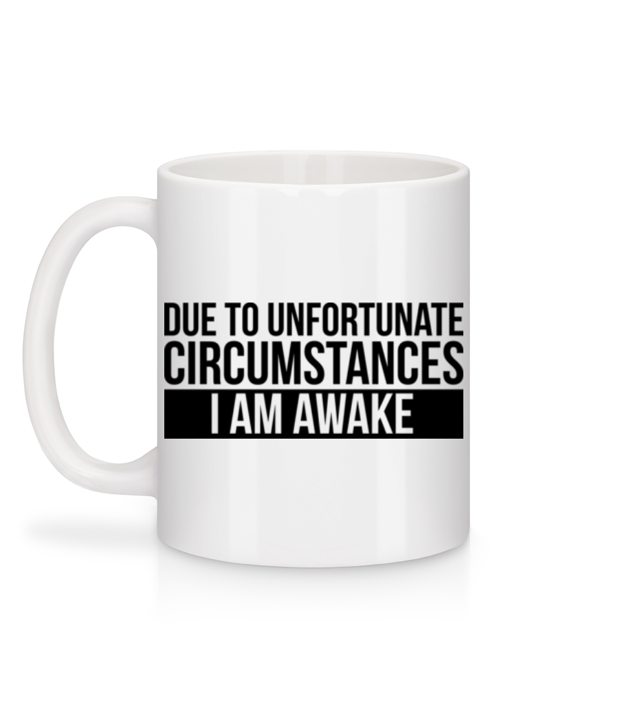 Aperçu: I Am Awake - Mug en céramique blanc - Blanc - Derrière