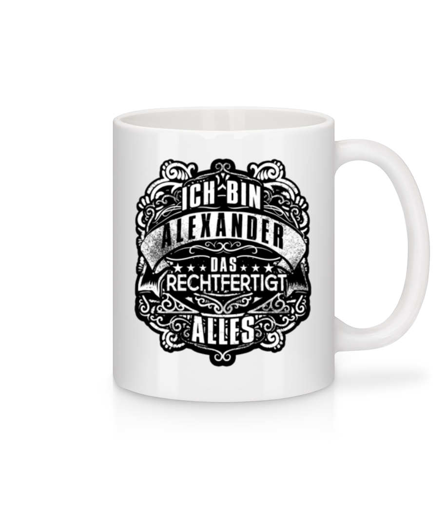 Vorschau: Ich Bin Alexander - Tasse - Weiß - Vorne