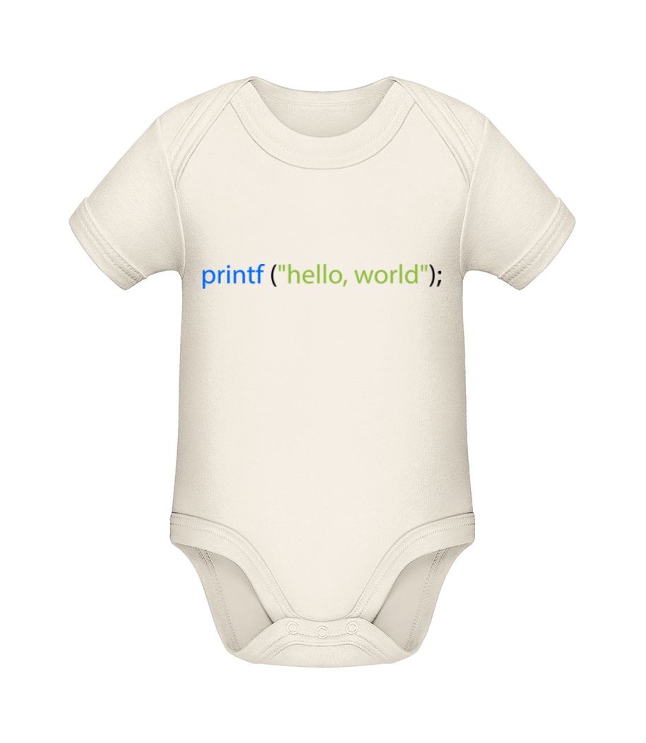 Printf Hello Word · Body manches courtes bio