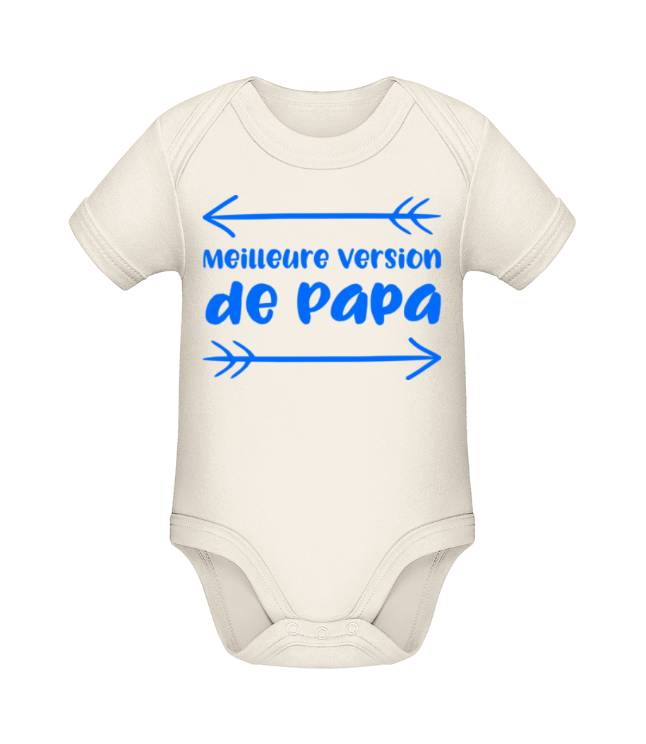 Meilleure Version De Papa · Body manches courtes bio