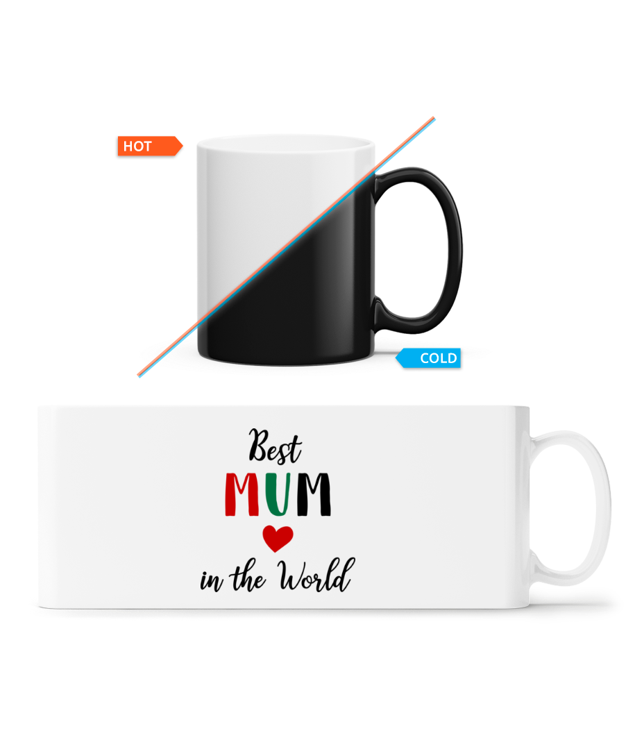 Aperçu: Best Mum In The World - Mug magique - Blanc - Devant