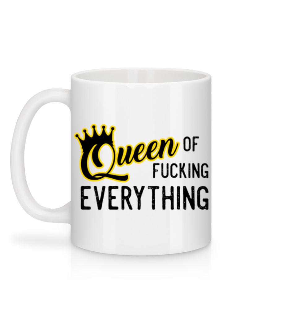 Aperçu: Queen Of Fucking Everything - Mug en céramique blanc - Blanc - Derrière